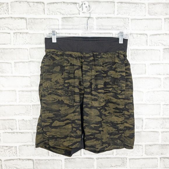 Lululemon T.H.E. Short camo Military Green Size Small - Picture 1 of 7